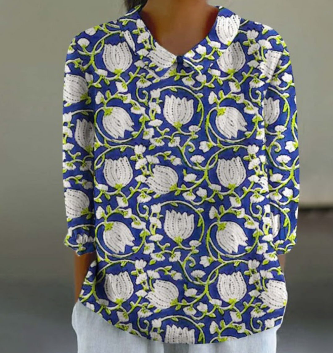 Tulip Garden Linen Shirt