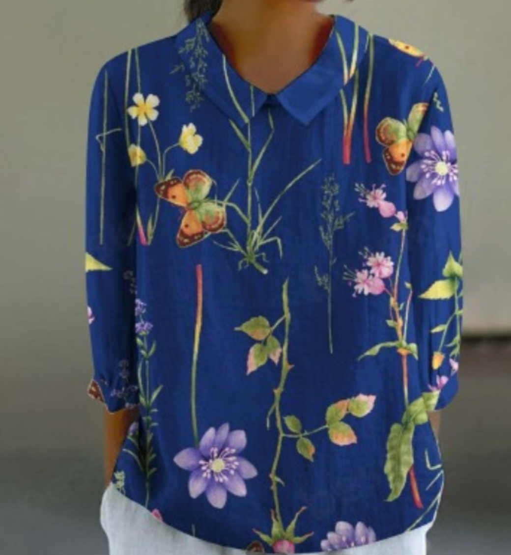 Butterfly Linen Shirt