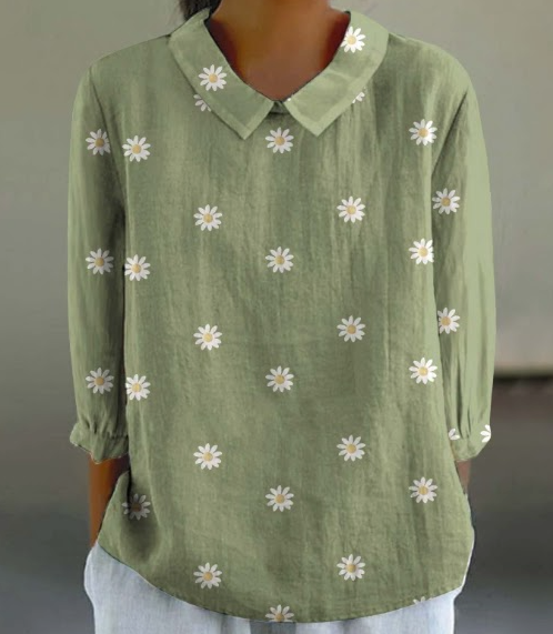 Meadow Daisy Linen Shirt